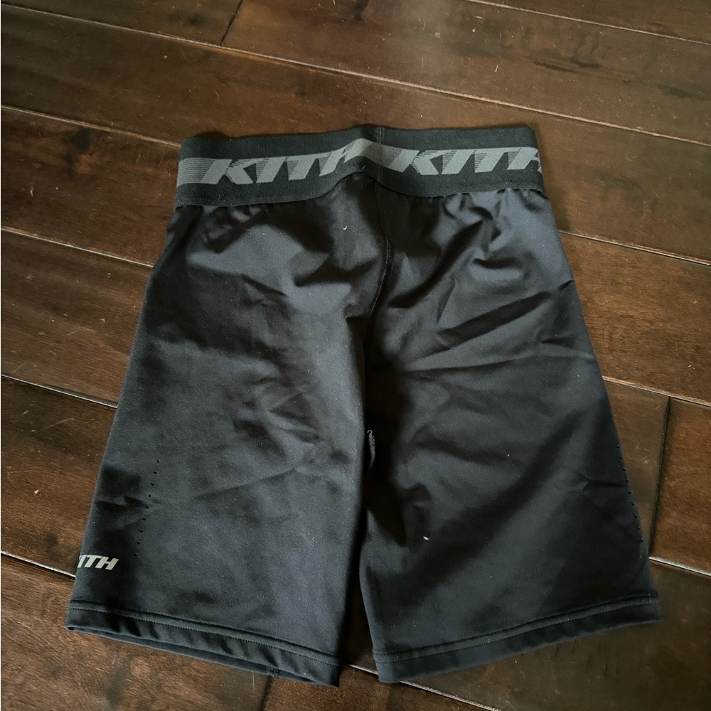 Kids Black Athletic Shorts - Picture 2 of 3